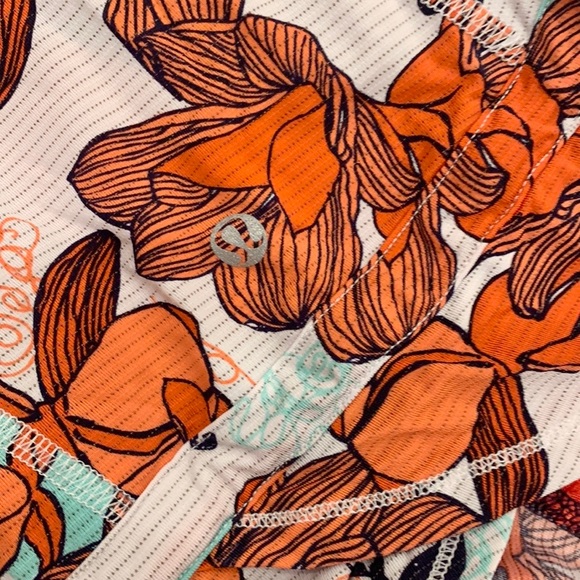 Lululemon Racerback Floral Coral Tank Top - Picture 12 of 14